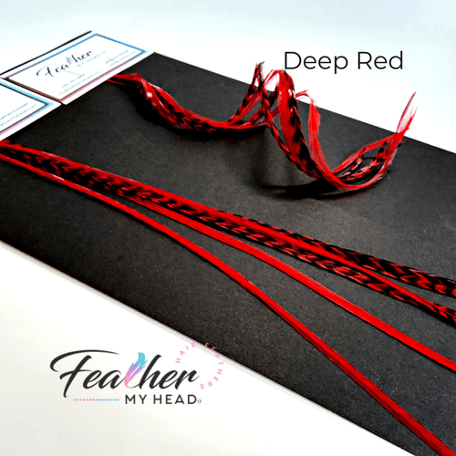 Deep Red Hair Feather