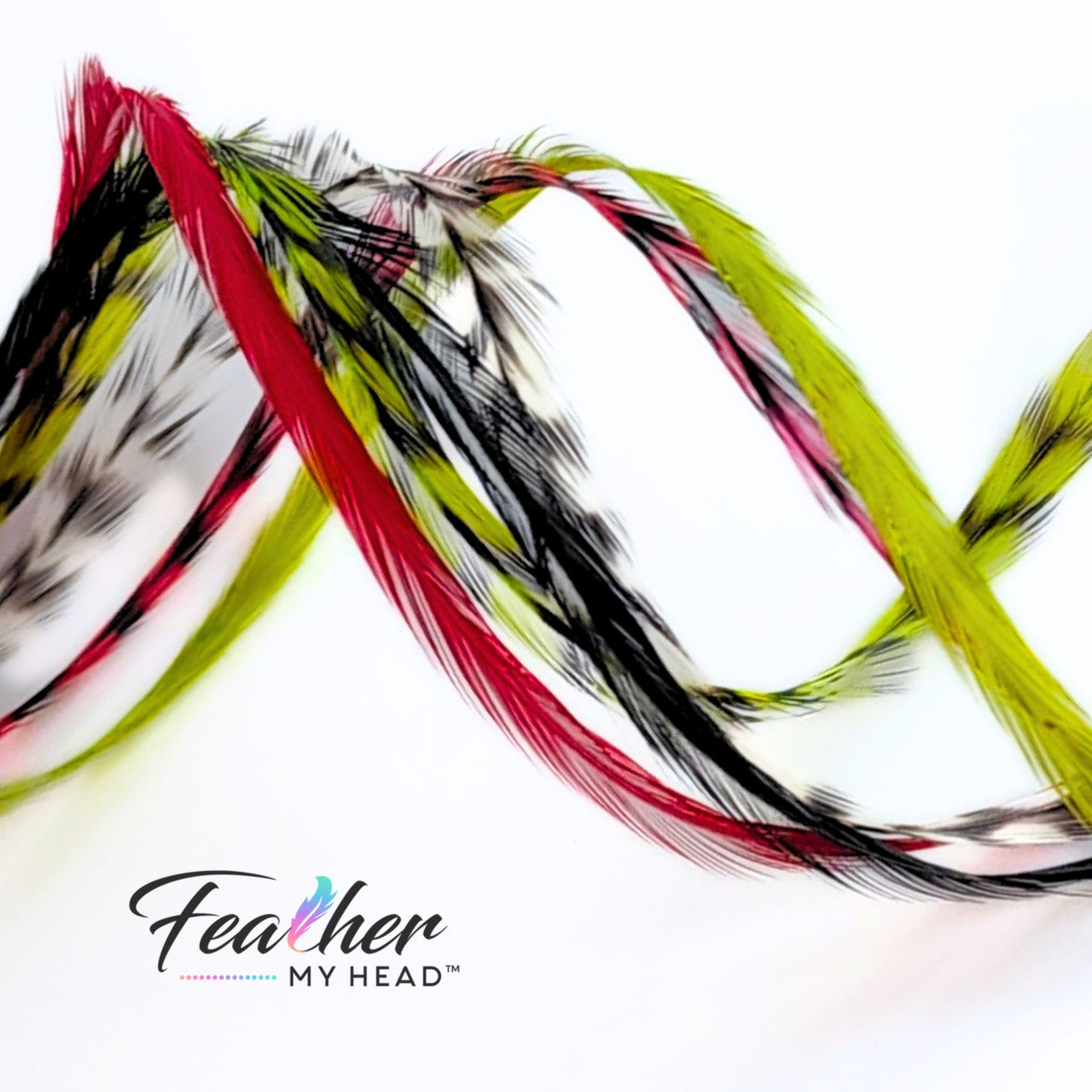 Unveiling our "Don't Be a Grinch" Christmas Hair Feather Collection! Dive into the festive cheer with green, red, classic black, and natural black and white grizzly striped feather extensions. Let your hair embody the holiday magic and shake off any Grinch vibes. This collection is your ticket to a jolly, spirited look that screams Christmas joy. So, don't be a Grinch – adorn your locks with these playful feathers and spread the merriment in style!