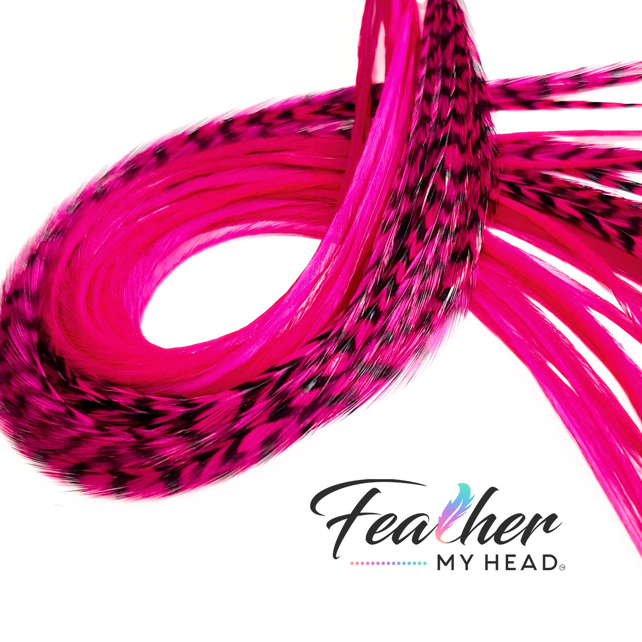 Inspired by the fiery hues of a desert sunset and the vibrant energy of blooming wildflowers, our Fuchsia Pink Hair Feathers exude confidence and passion. This electrifying shade evokes feelings of bold self-expression, blending the intensity of magenta with the softness of a pink glow. It's playful yet fierce, like a streak of summer lightning or the petals of a tropical orchid.