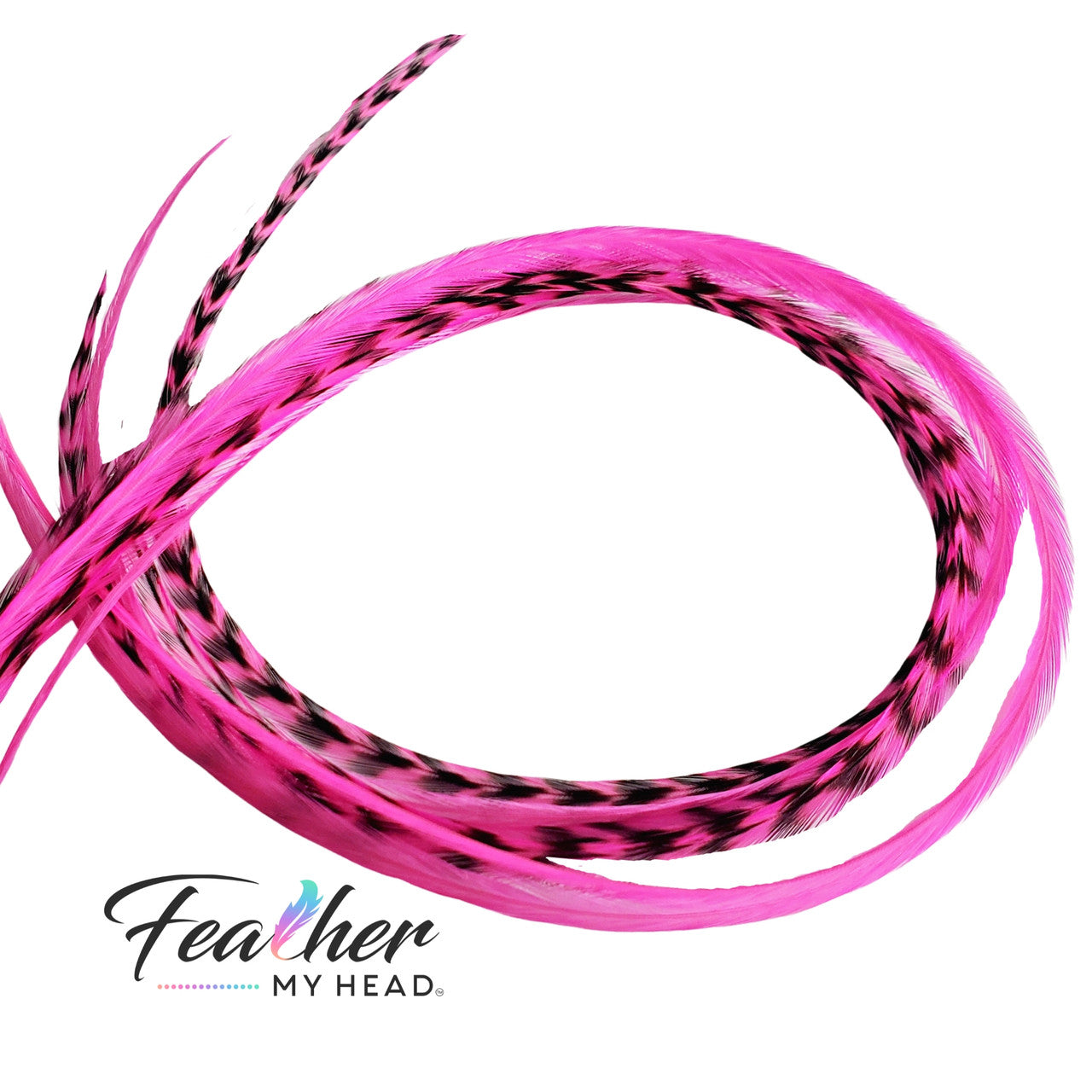 Our Neon Pink hair feathers are the perfect accessory for vibrant, UV-reactive highlights. These eye-catching feathers are not only strikingly bright but also glow brilliantly under black light. Whether you're heading to a festival, party, or just want to stand out, these hair feathers are the ultimate accessory to transform your look and express your unique style. Get ready to turn heads and light up the night.