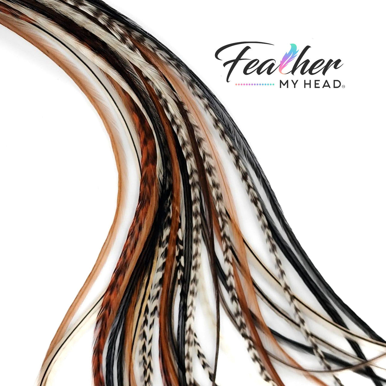 Feather your hair and finish off any look with our Dream Catcher Hair Feathers! Add natural color hair feathers to your style with our Dream Catcher mix in shades of brown, black, white, and cream hair feathers. Our salon pack of natural, heat-resistant hair feathers is perfect for adding a subtle and unique flare to your hair.