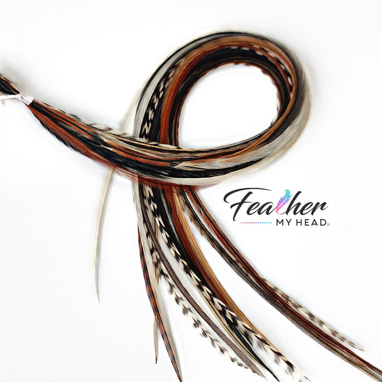 Feather your hair and finish off any look with our Dream Catcher Hair Feathers! Add natural color hair feathers to your style with our Dream Catcher mix in shades of brown, black, white, and cream hair feathers. Our salon pack of natural, heat-resistant hair feathers is perfect for adding a subtle and unique flare to your hair.