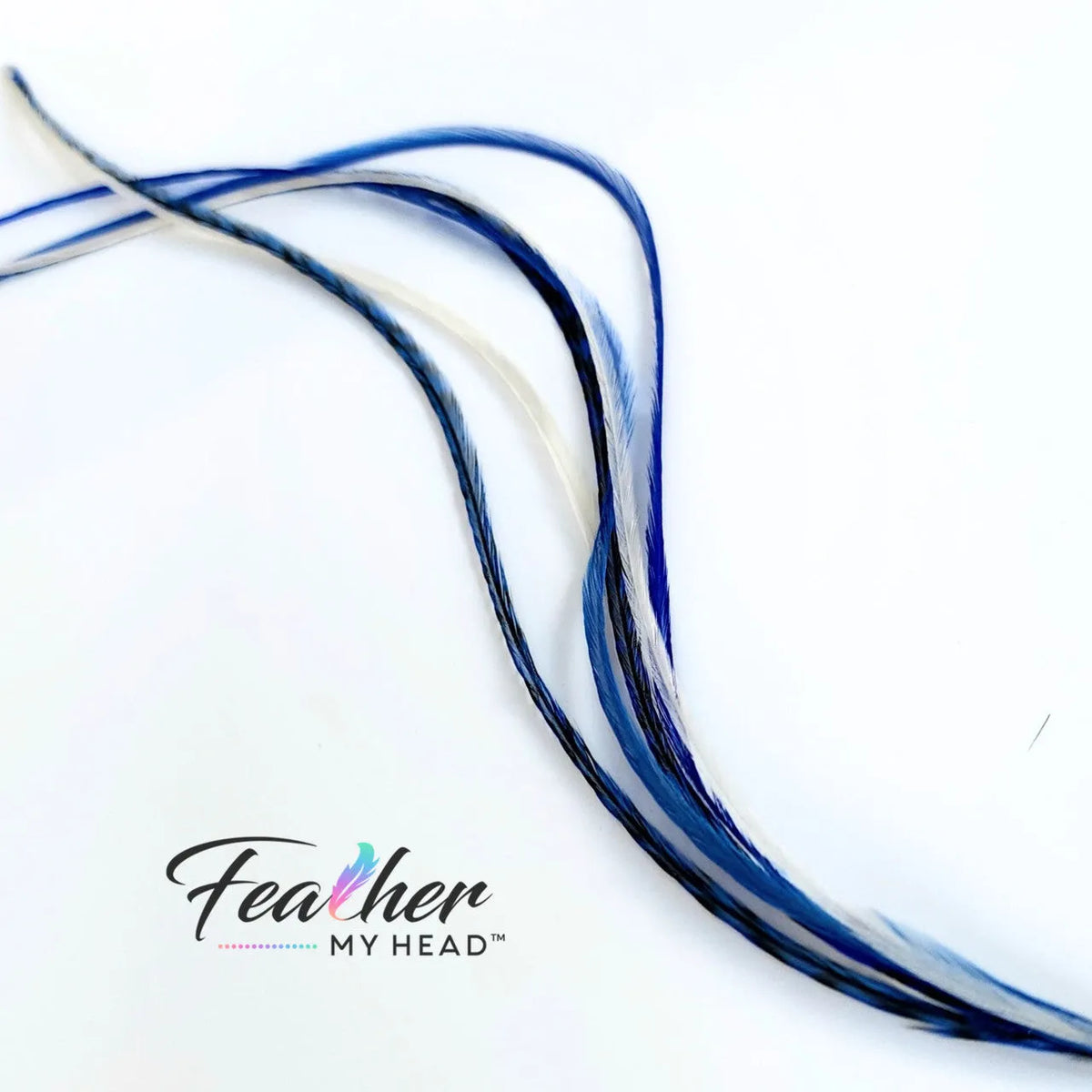 Check out our "Let It Snow Blue and White" hair feathers from the Christmas Collection! They're the perfect way to add a festive touch to your holiday look. Whether you're going for a winter wonderland vibe or just want to add a cool accent to your style, these blue and white feathers are the ideal way to let it snow!