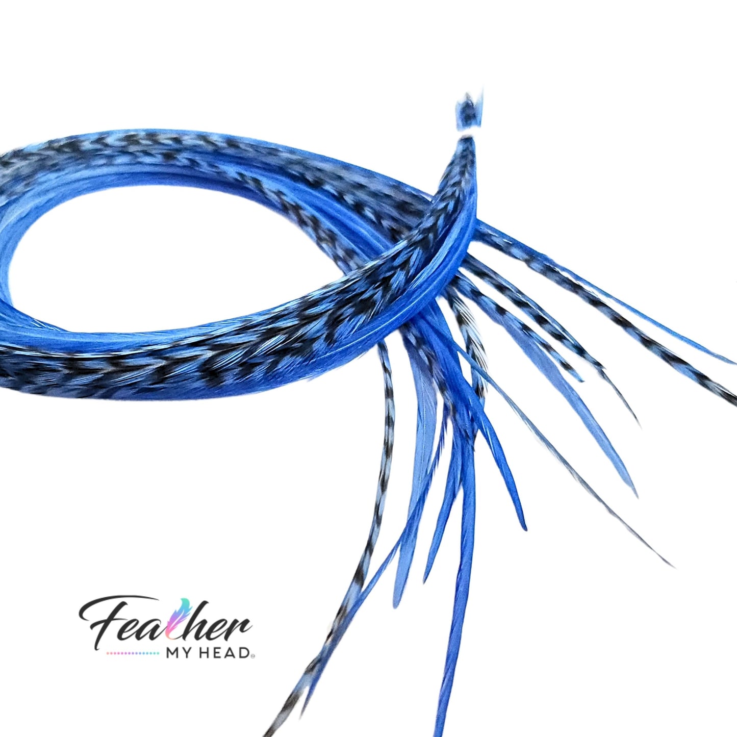 Light Blue Hair Feather