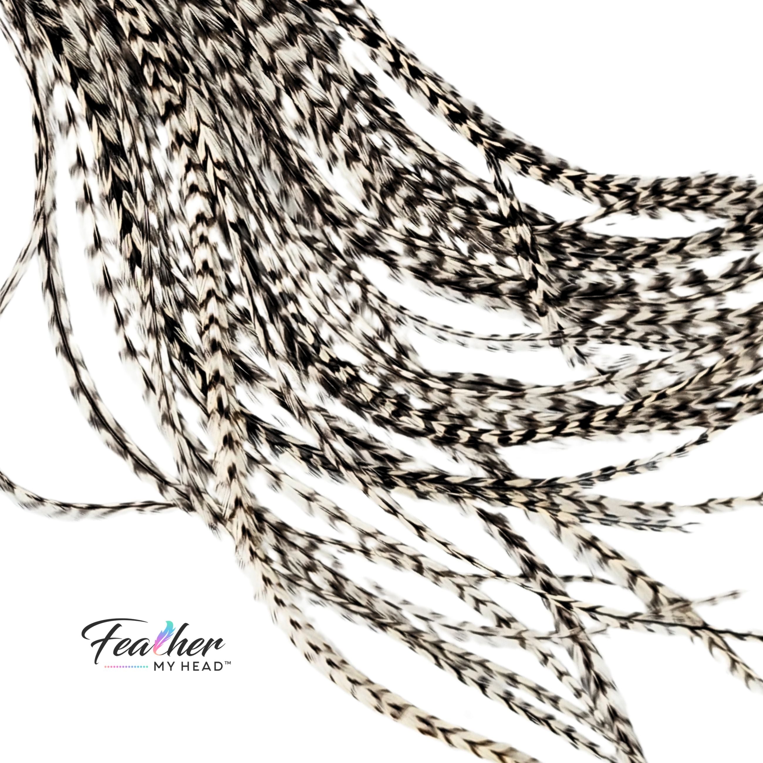 Natural Grizzly Hair Feather