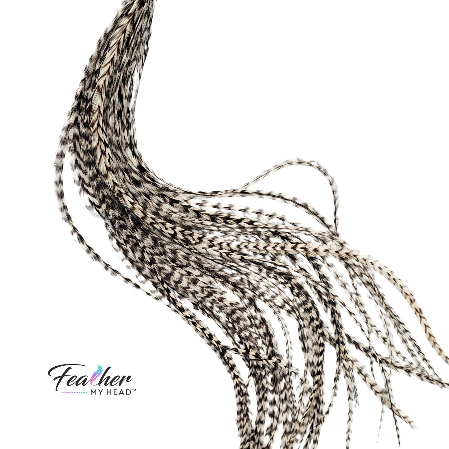Natural Grizzly Hair Feather