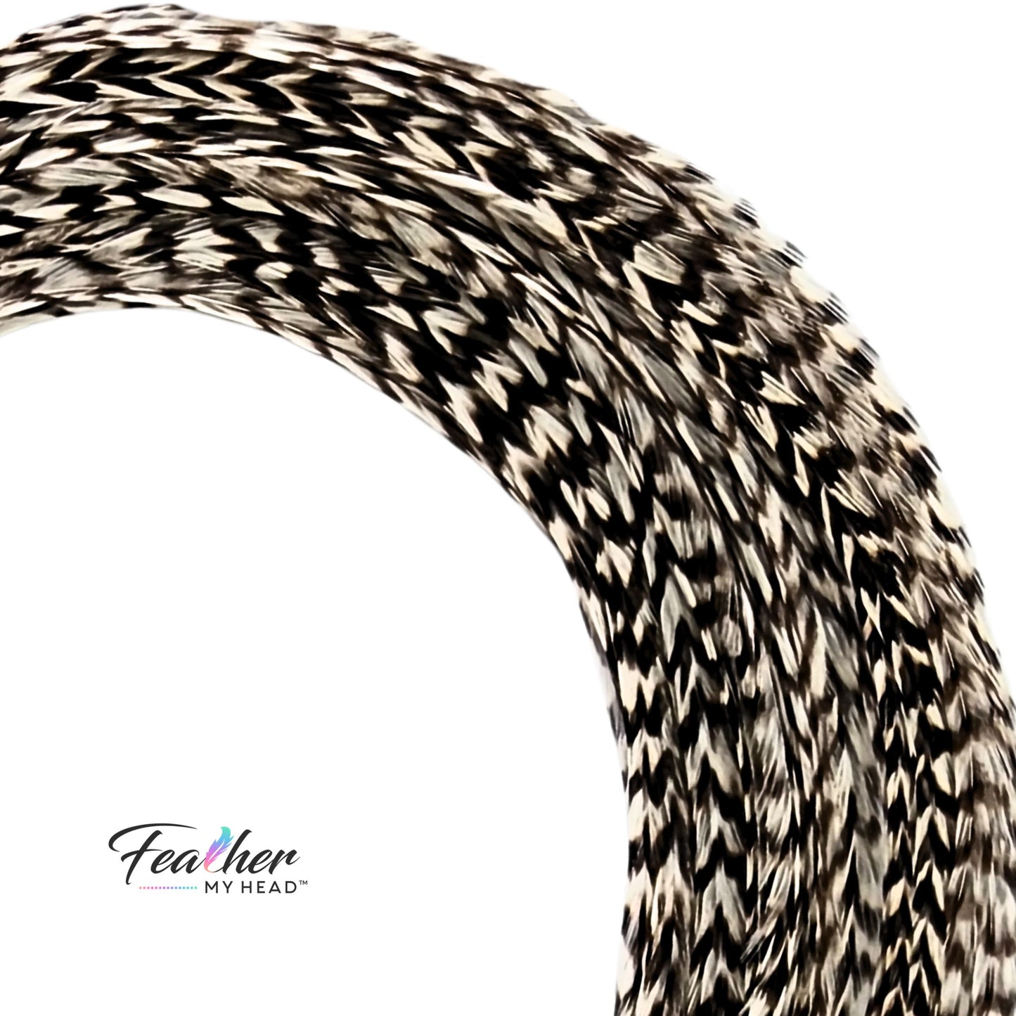 Natural Grizzly Hair Feather