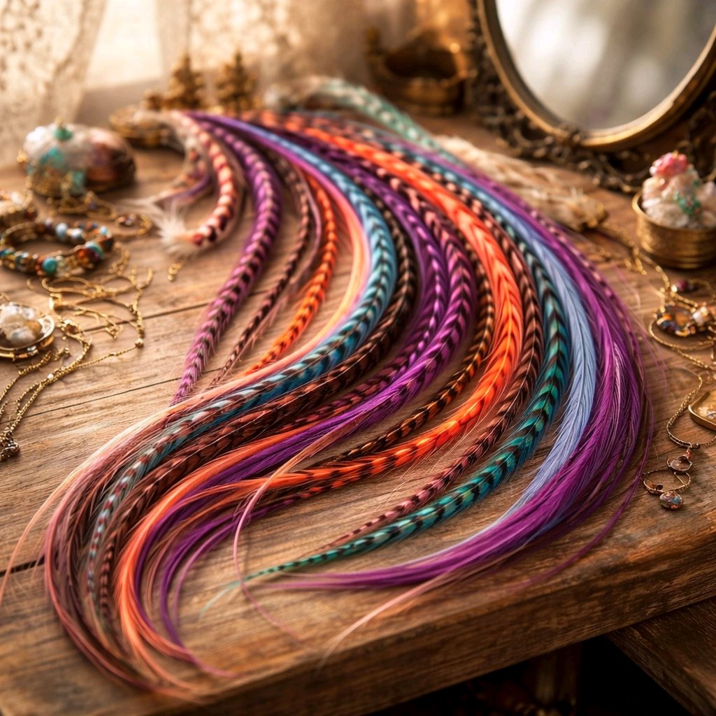 Designer Hair Feather Bundle Sets