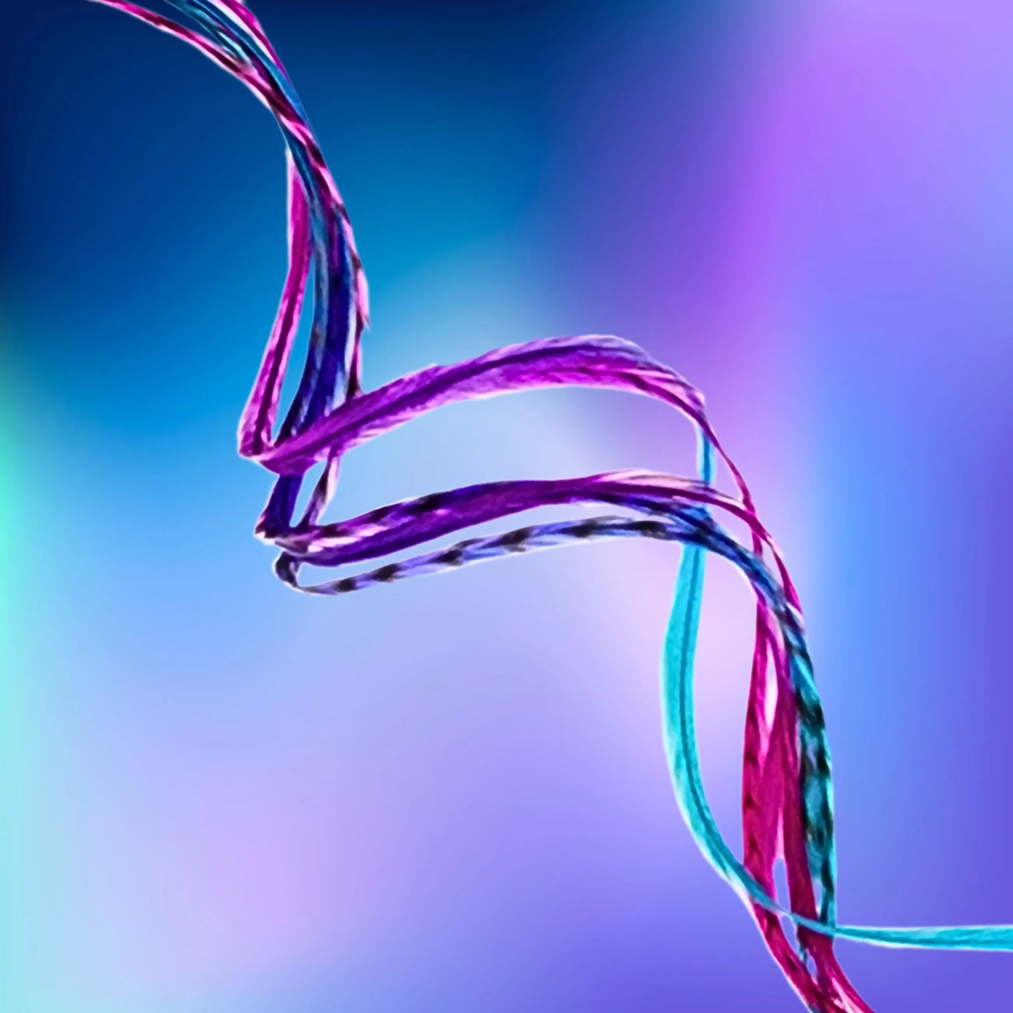 Summer Breeze Rainbow Tie Dye Hair Feather