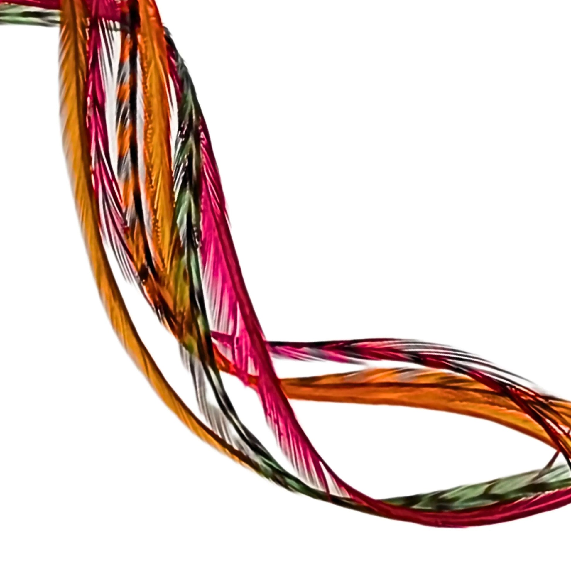 Fall In Love Hair Feather Extension Collection of hair feathers dyed colors of Carmel Brown, Fawn and Natural Medium Brown