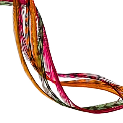 Fall In Love Hair Feather Extension Collection of hair feathers dyed colors of Carmel Brown, Fawn and Natural Medium Brown