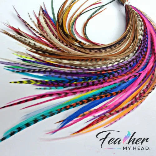 Colored and Natural Hair Feathers (11-14") - Salon Bulk Pack (50)