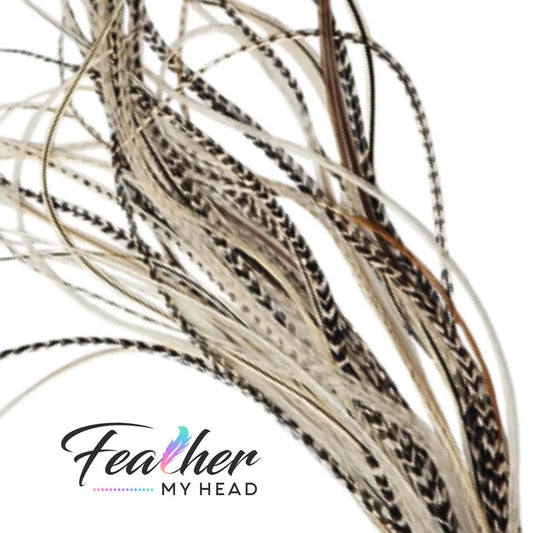 Our 16-piece set includes beige, cream, brown, and grizzly hues that you can use to customize your style with highlights of natural color. With heat-resistant extensions available in lengths ranging from 10 inches to over over 16 inches long, you can add some sophisticated flair to any hairstyle!