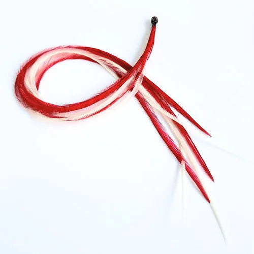 Candy Cane Lane Feather Hair Extensions