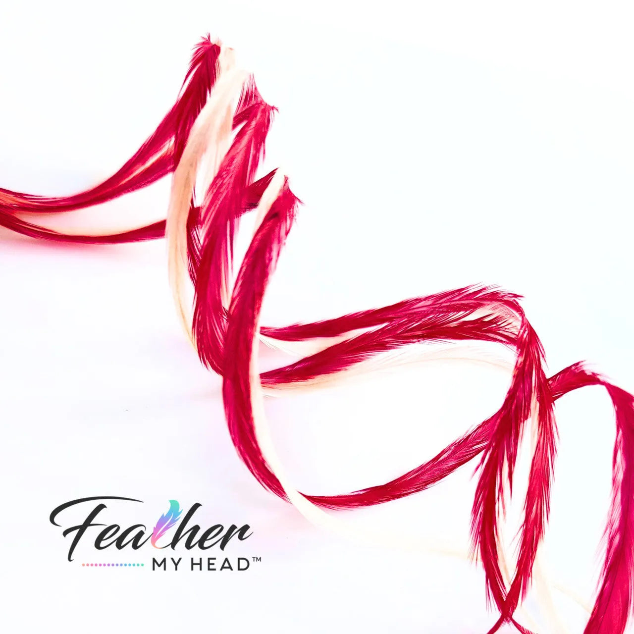 Candy Cane Lane Feather Hair Extensions