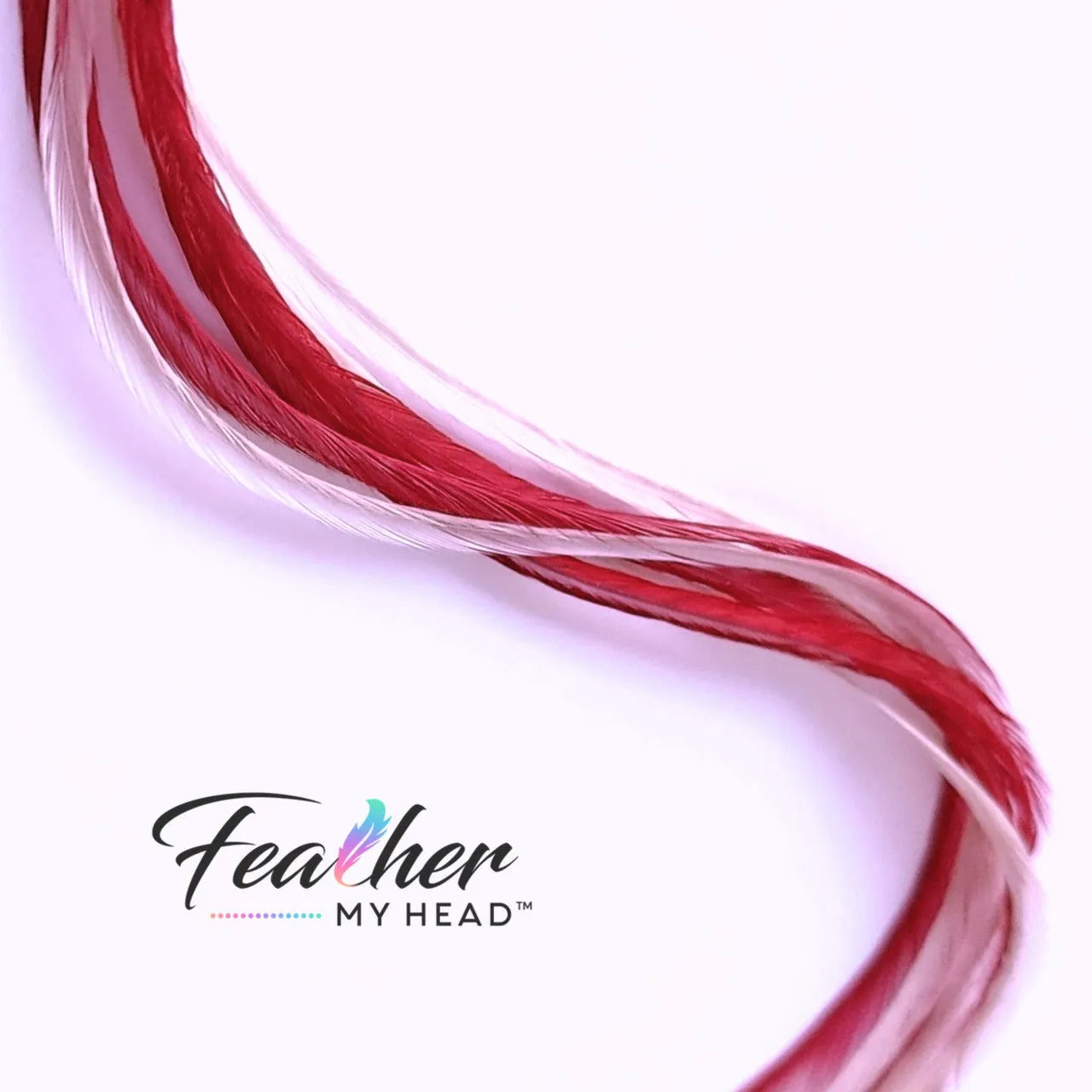 Candy Cane Lane Feather Hair Extensions