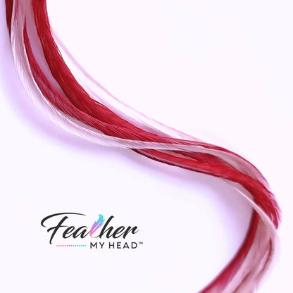 Candy Cane Lane Feather Hair Extensions