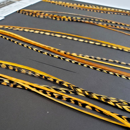 Carmel Brown Hair Feather