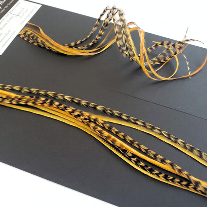 Carmel Brown Hair Feather