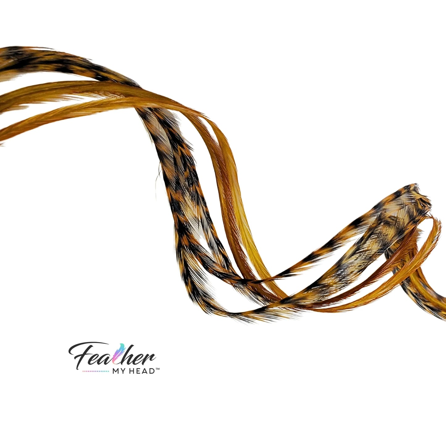 Carmel Brown Hair Feather