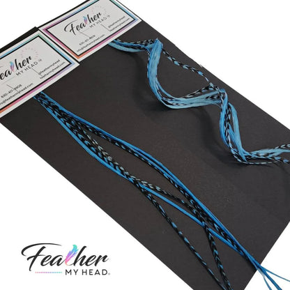 Costal Blue Hair Feather Extensions