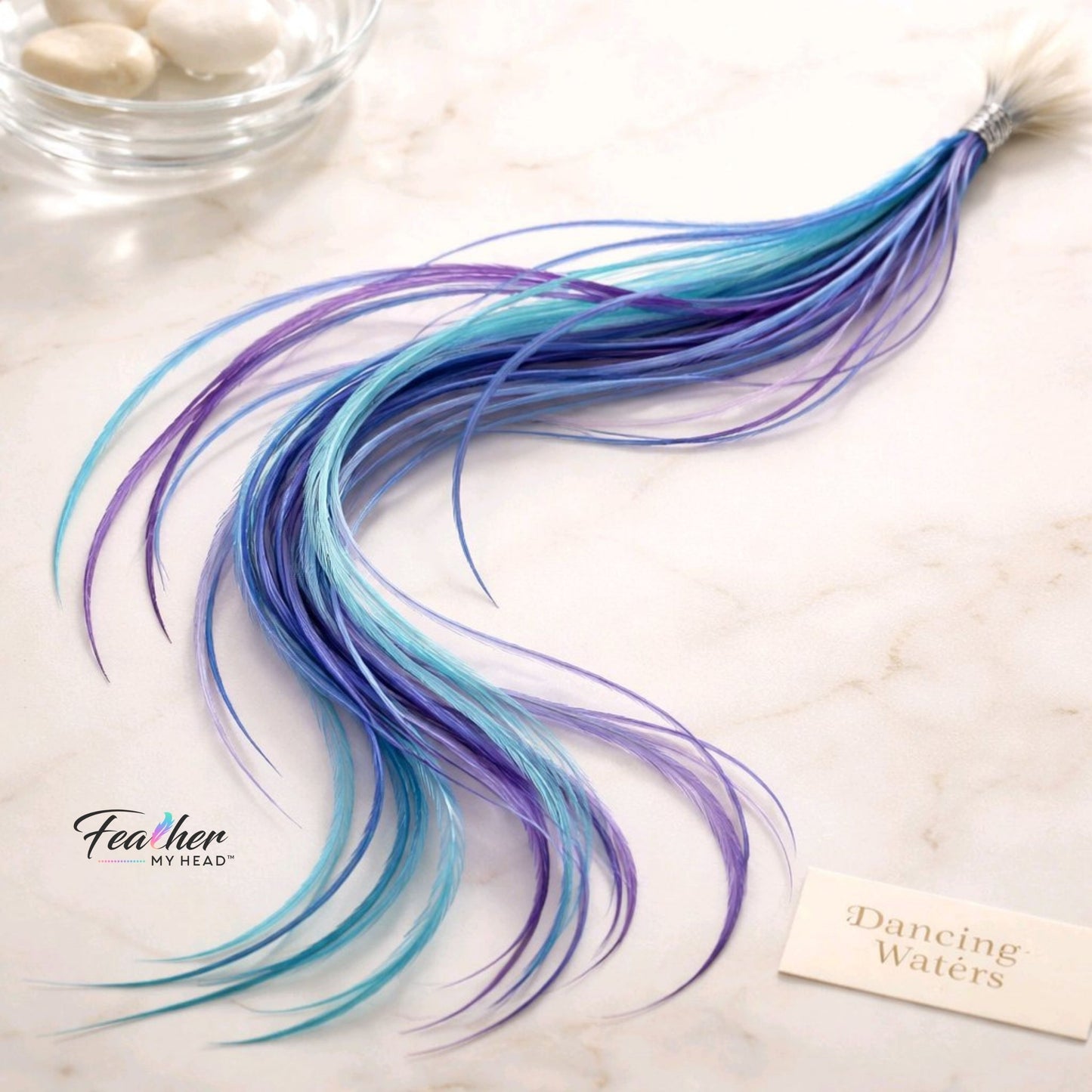 dancing waters rooster feather hair extensions