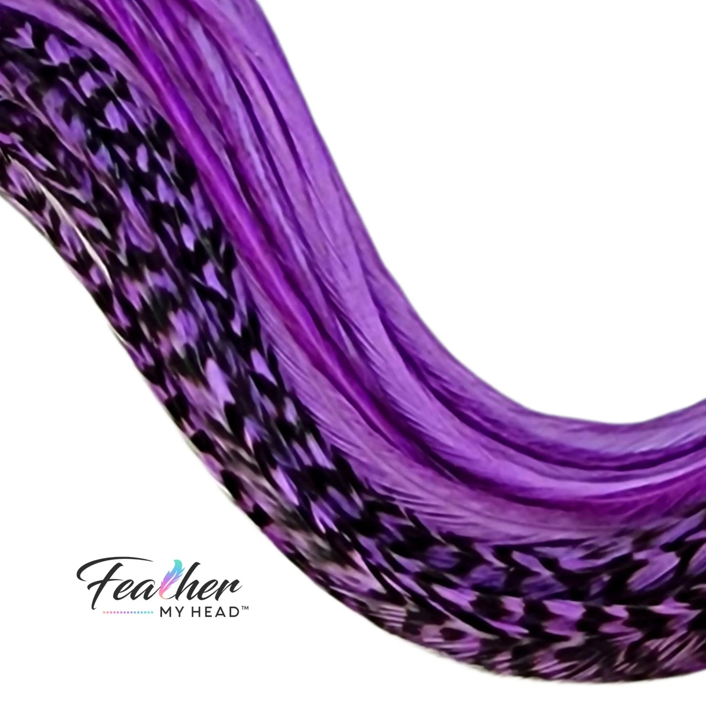 Electric Purple Hair Feather