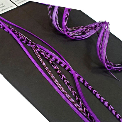 Electric Purple Hair Feather