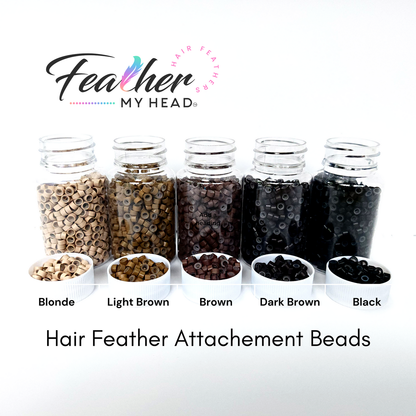 Red hair feather extension kit in long lenghts
