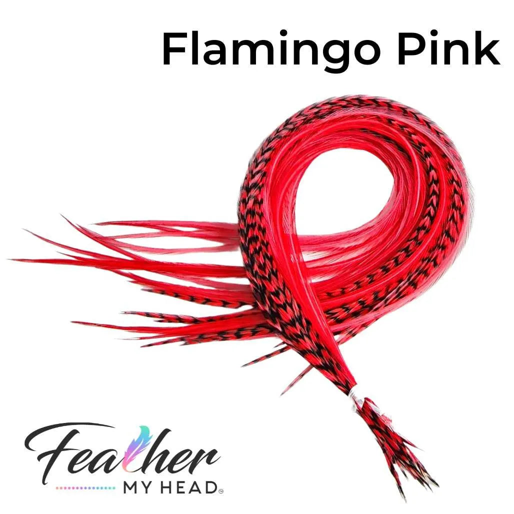 Pink Flamingo Hair Feathers
