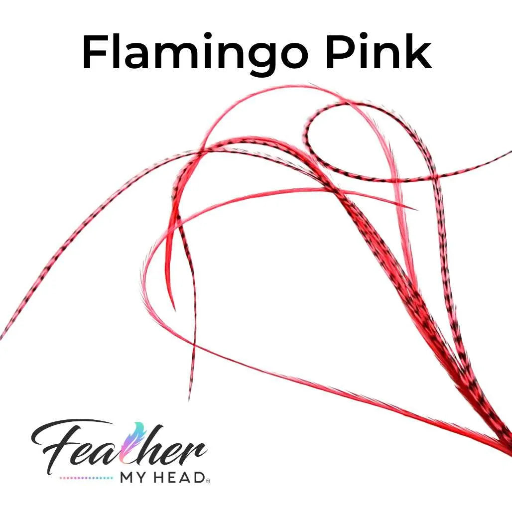 Pink Flamingo Hair Feathers