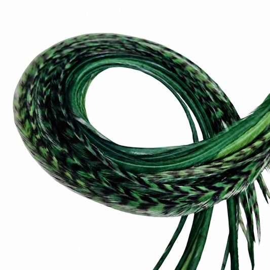 Moss Green Hair Feather