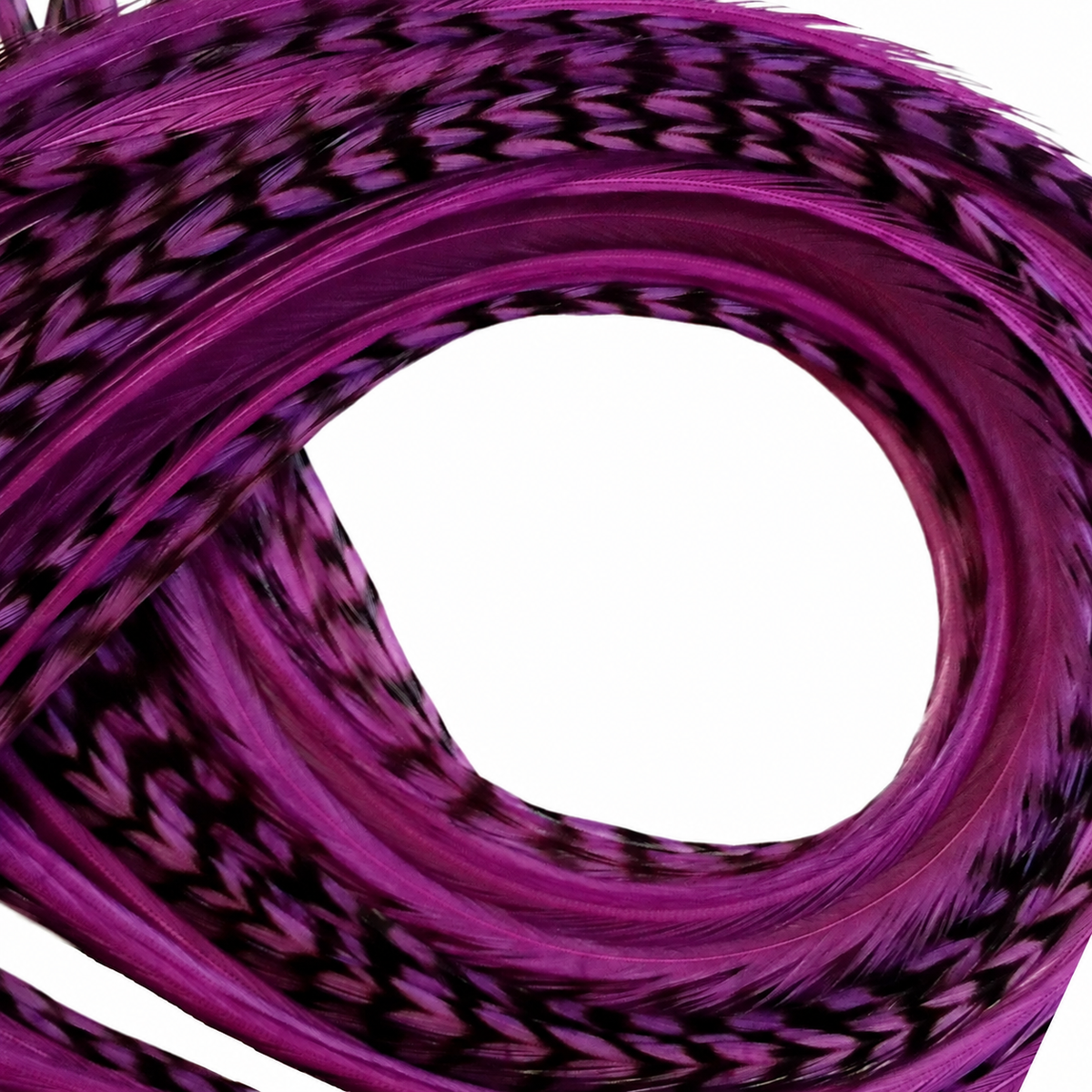 Purple Orchid Feather Hair Extensions | Solid & Grizzly