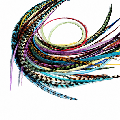 Multi-Color Hair Feathers (9 to 14") - Salon Bulk Pack (50)