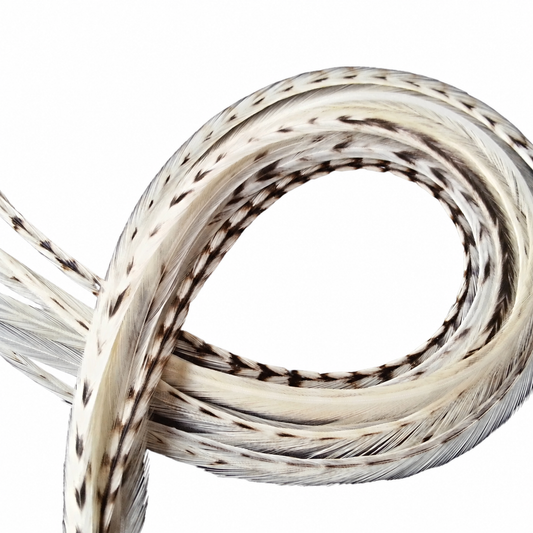 Natural Cream Variant Hair Feather