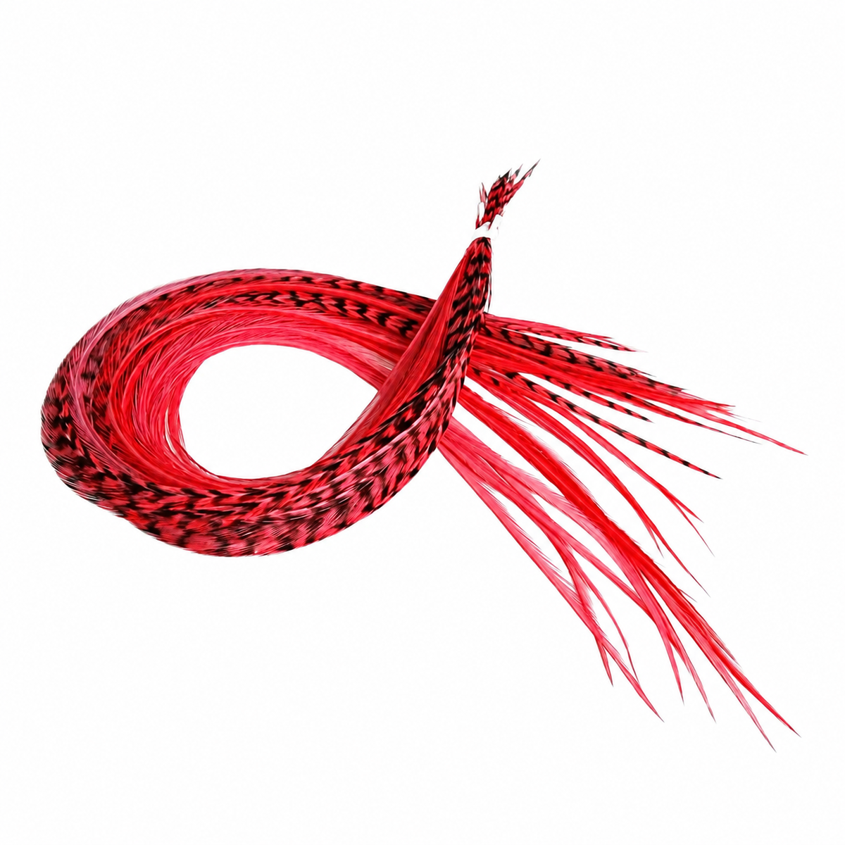 Flamingo Pink Hair Feather shown in the product photograph