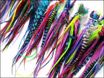 Bright Wide Fluff Feather - Variety Pack shown in the product photograph