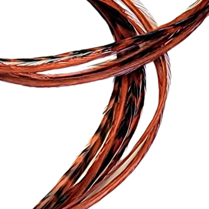 Ginger Brown Hair Feather real rooster feather hair extensions by Feather My Head