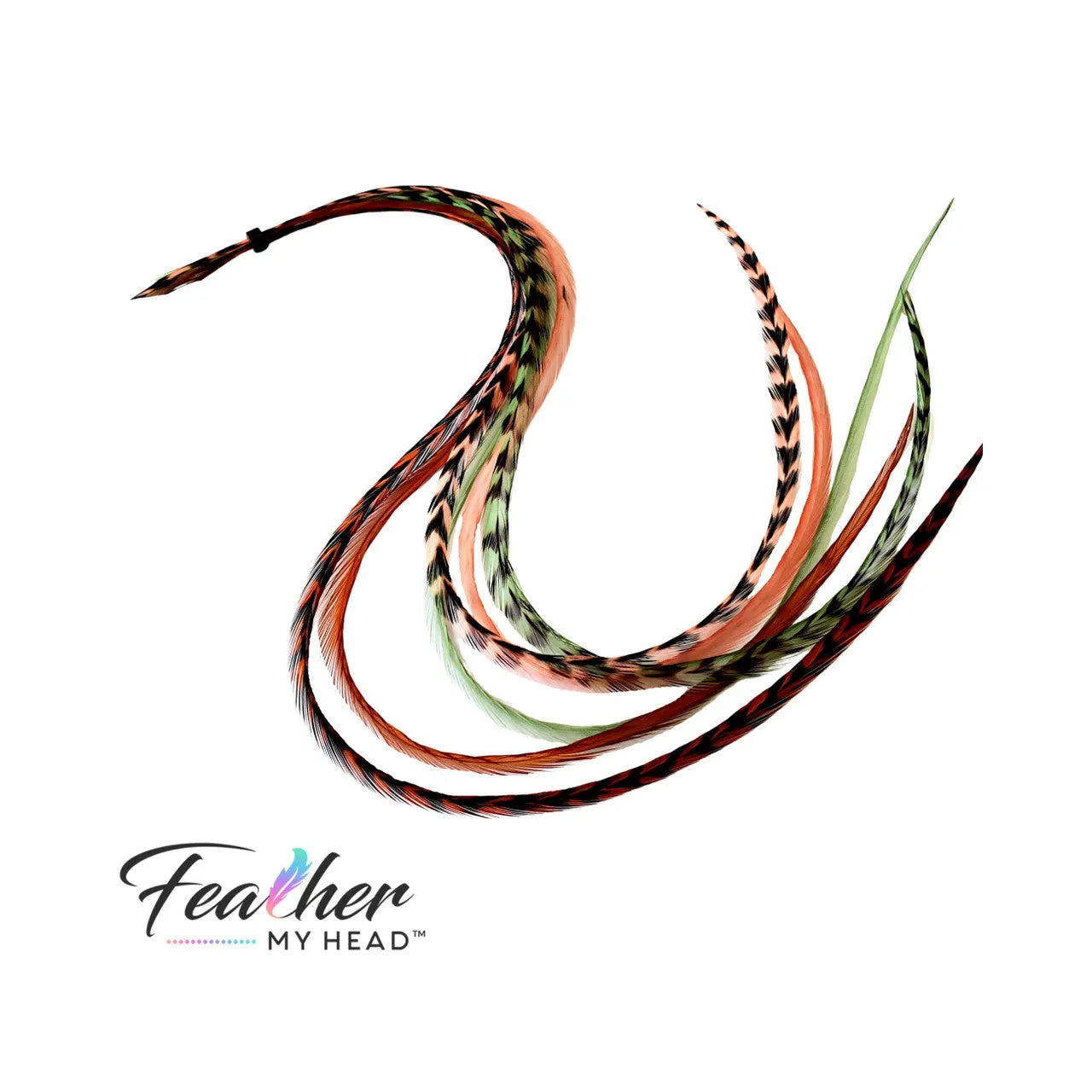 Sage and Spice Hair Feather Extensions - Bundle