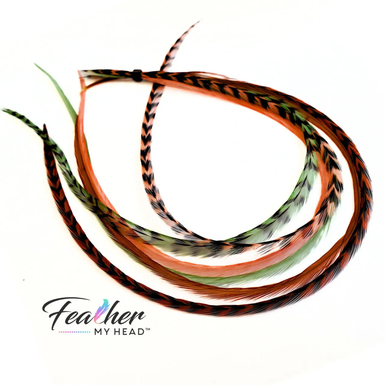 Sage and Spice Hair Feather Extensions - Bundle