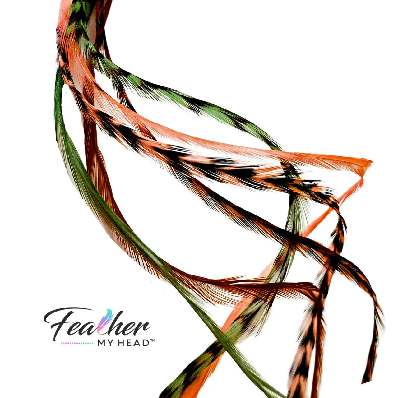 Sage and Spice Hair Feather Extensions - Bundle