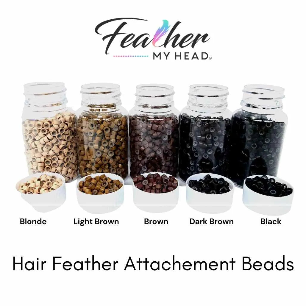 hair feather extension kit in cream white