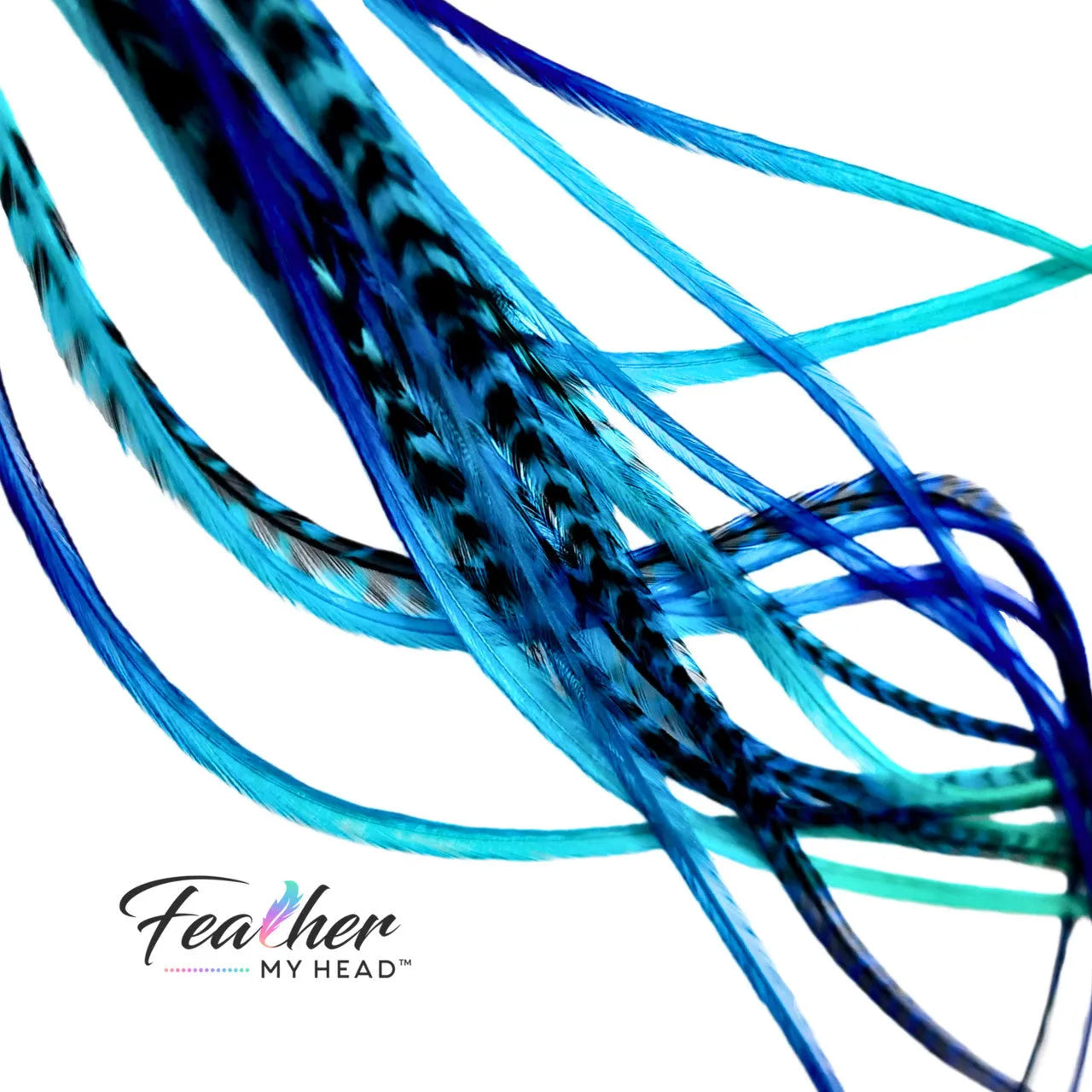 Get ready to ride the style wave with our 'Tidal Wave' hair feather package! Dive into a sea of blues and turquoise inspired by the mesmerizing ocean hues. Perfect for the free-spirited souls, this collection will have you making waves and turning heads wherever you go.

