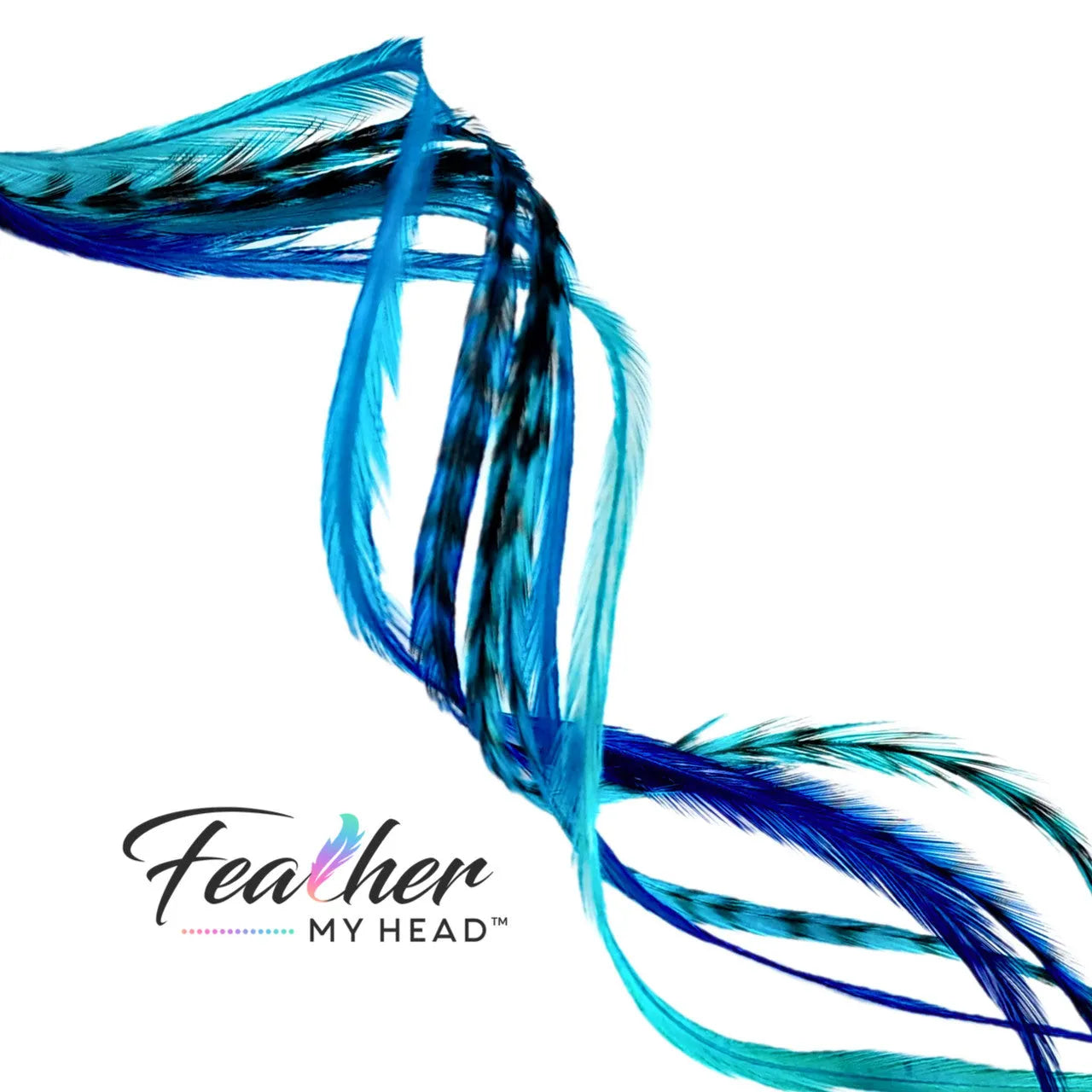 Get ready to ride the style wave with our 'Tidal Wave' hair feather package! Dive into a sea of blues and turquoise inspired by the mesmerizing ocean hues. Perfect for the free-spirited souls, this collection will have you making waves and turning heads wherever you go.
