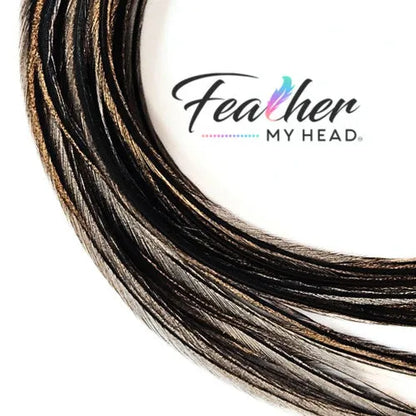 Speckled Badger natural rooster hair feathers with brown and dark speckled markings