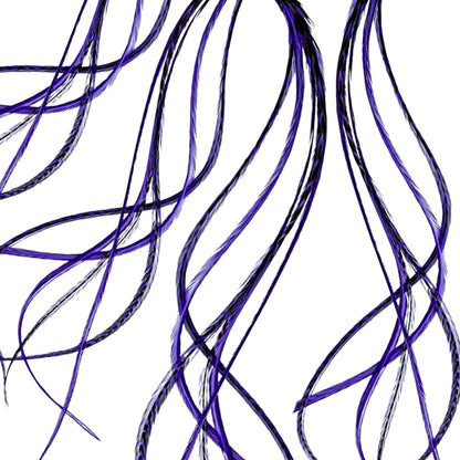 Iris Purple Hair Feather