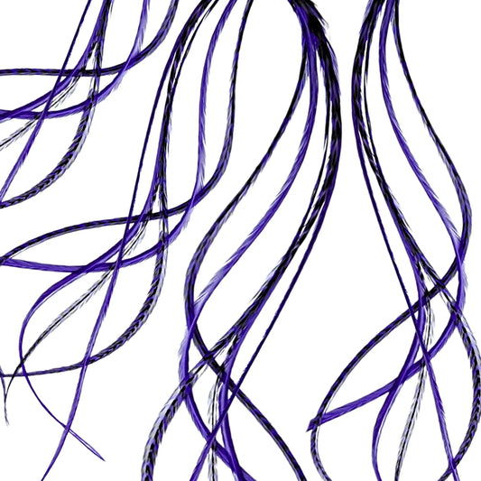 Iris Purple salon-grade feather extensions