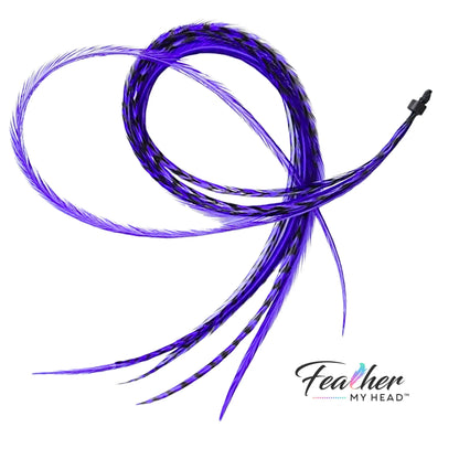 Iris Purple Hair Feather