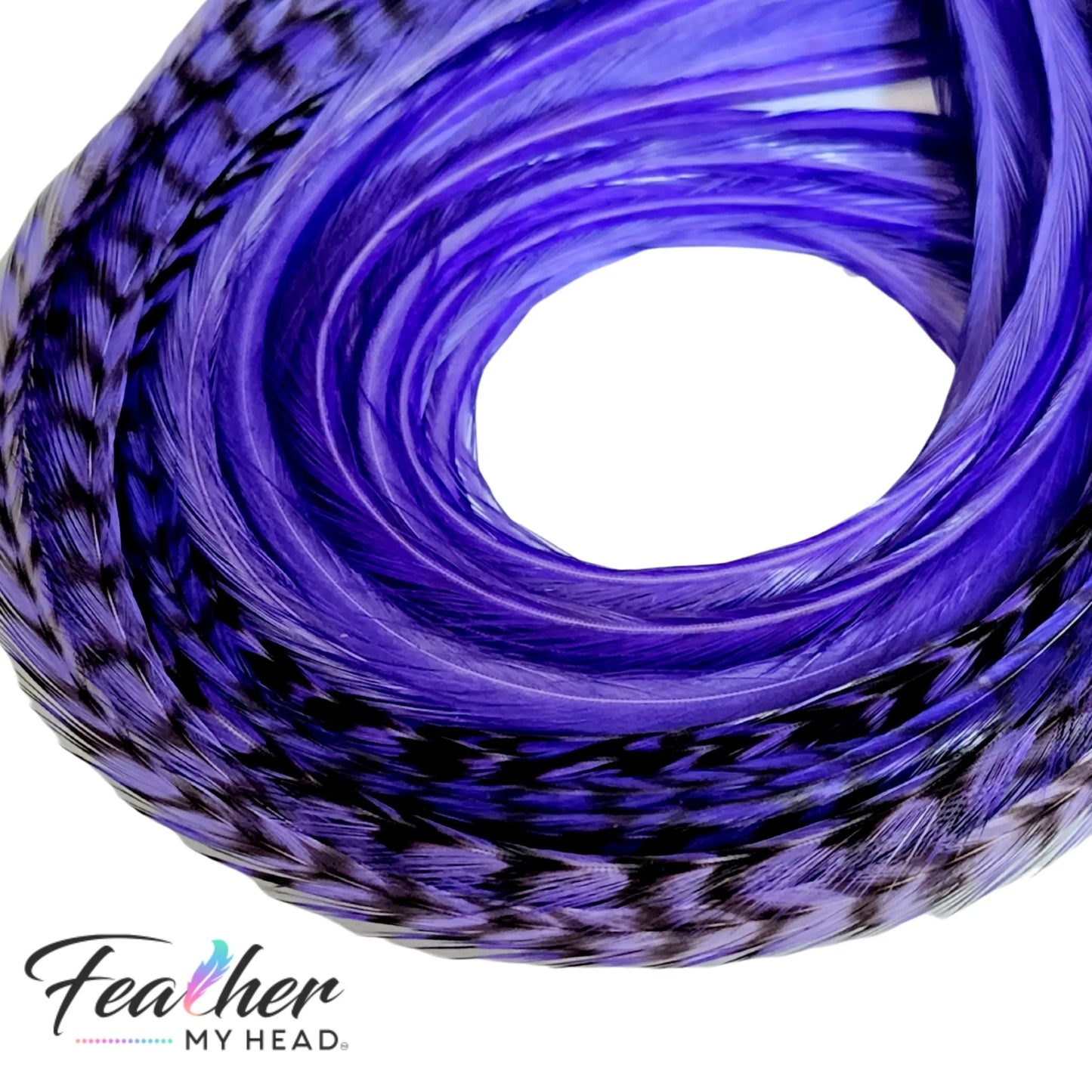 Iris Purple Hair Feather