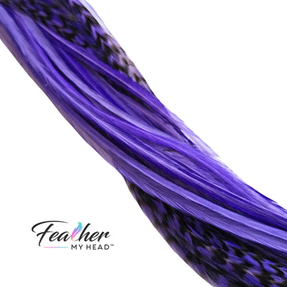 Iris Purple Hair Feather